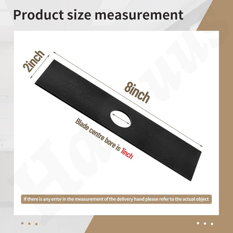 Haiouus 375-301 Edger Blades 8”x 2” Compatible with Echo Husqvarna Ryobi 613223 578392802 720237001 601002454 69601552631 69601552632 - Image 3